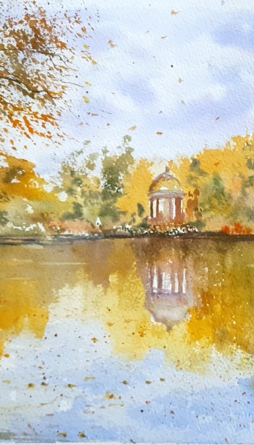 Autumn Lakeside Calm by Charles Pierson