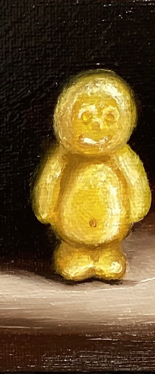 Yellow jelly baby by Jane Palmer Art