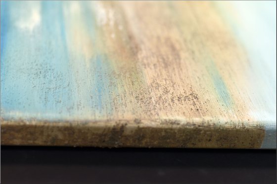 Sunken Land II - Abstract- Painting- Acrylic Canvas Art - Wall Art - Large Painting - Blue Art - Modern Art