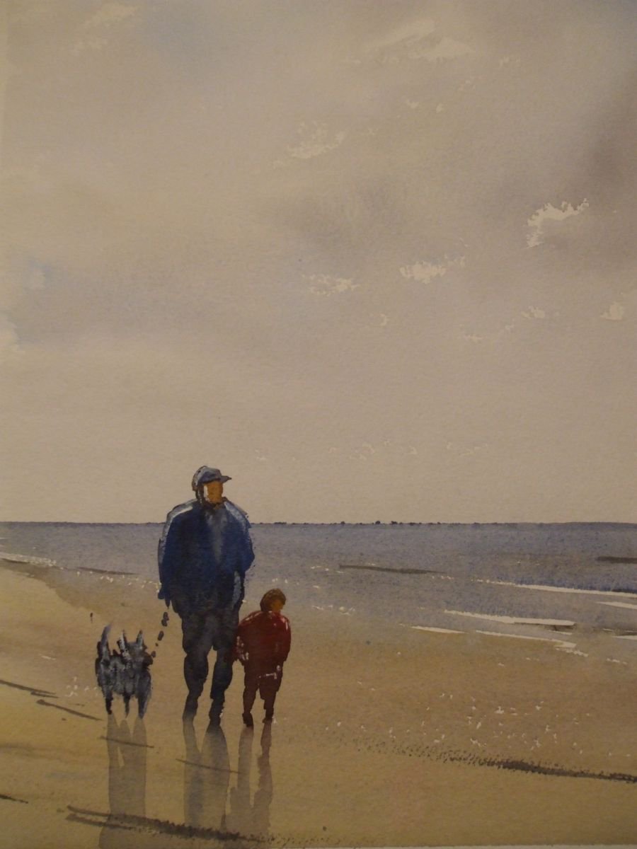 Walking with Dad. by John Halliday