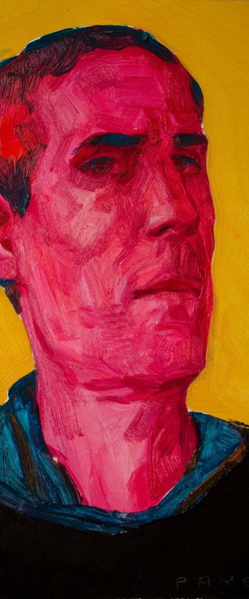pop pink yellow portrait by Olivier Payeur