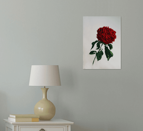 Rose Red /  ORIGINAL PAINTING