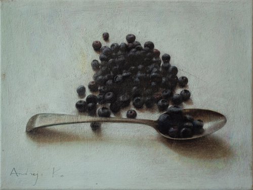 The Breakfast with Blueberries by Andrejs Ko