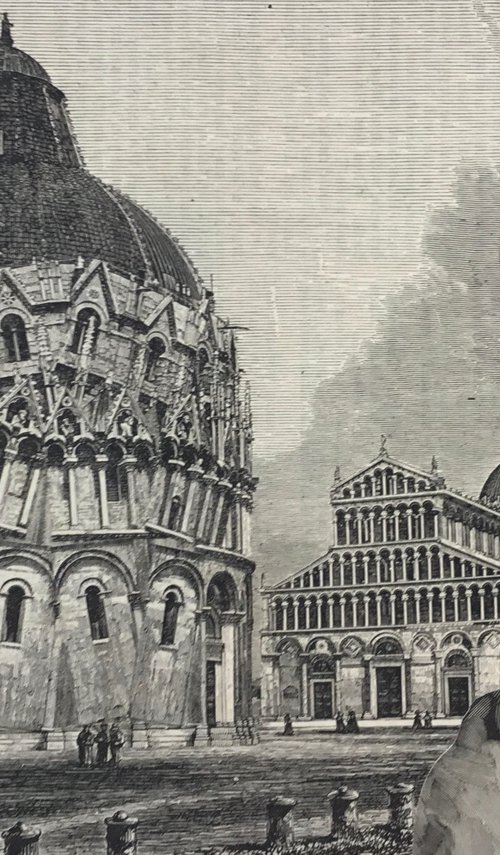 The baptistery at Pisa by Tudor Evans