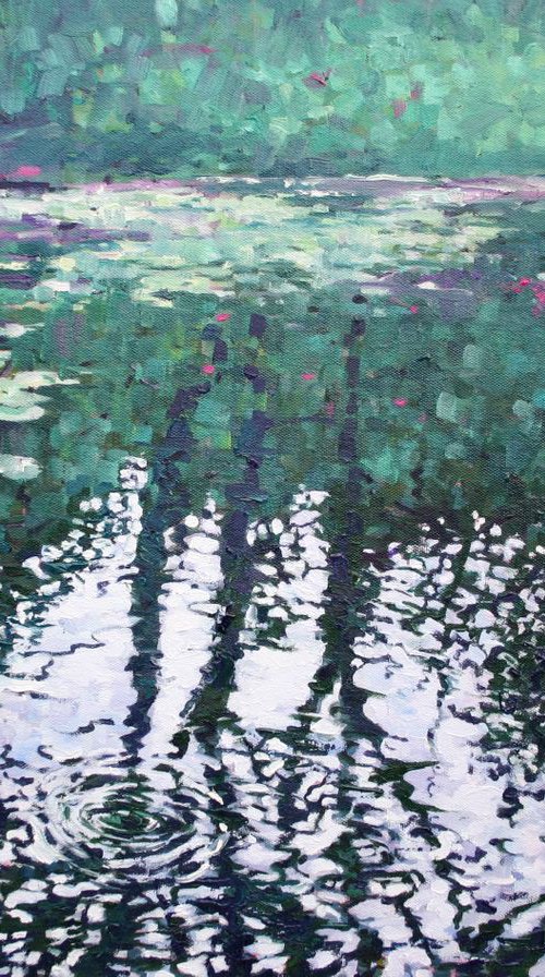 Lily Pond Reflections by Zoe Elizabeth Norman