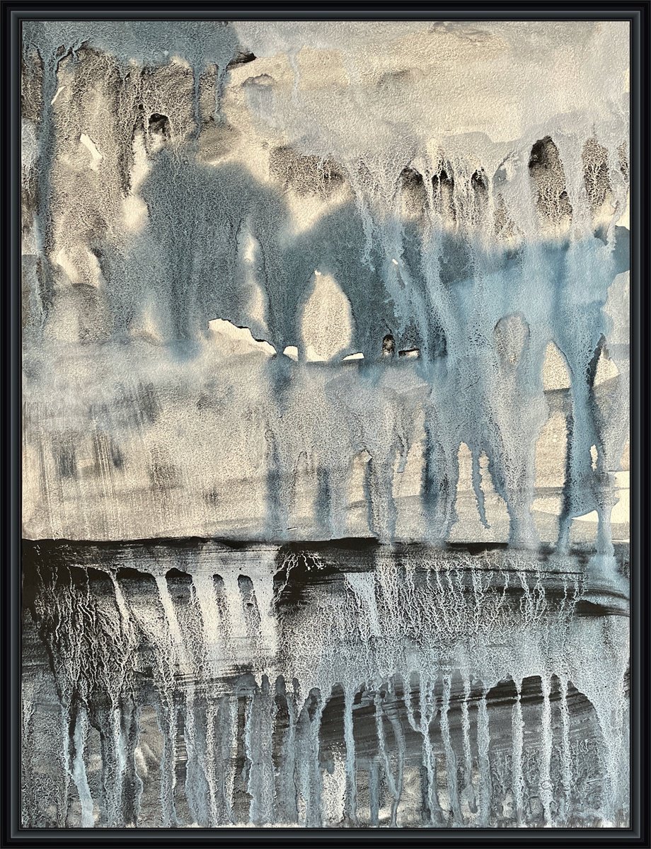 Abstract Watercolour , You Flow By Gesa Reuter, 13 X 17, Artwork For Sale On Artfinder