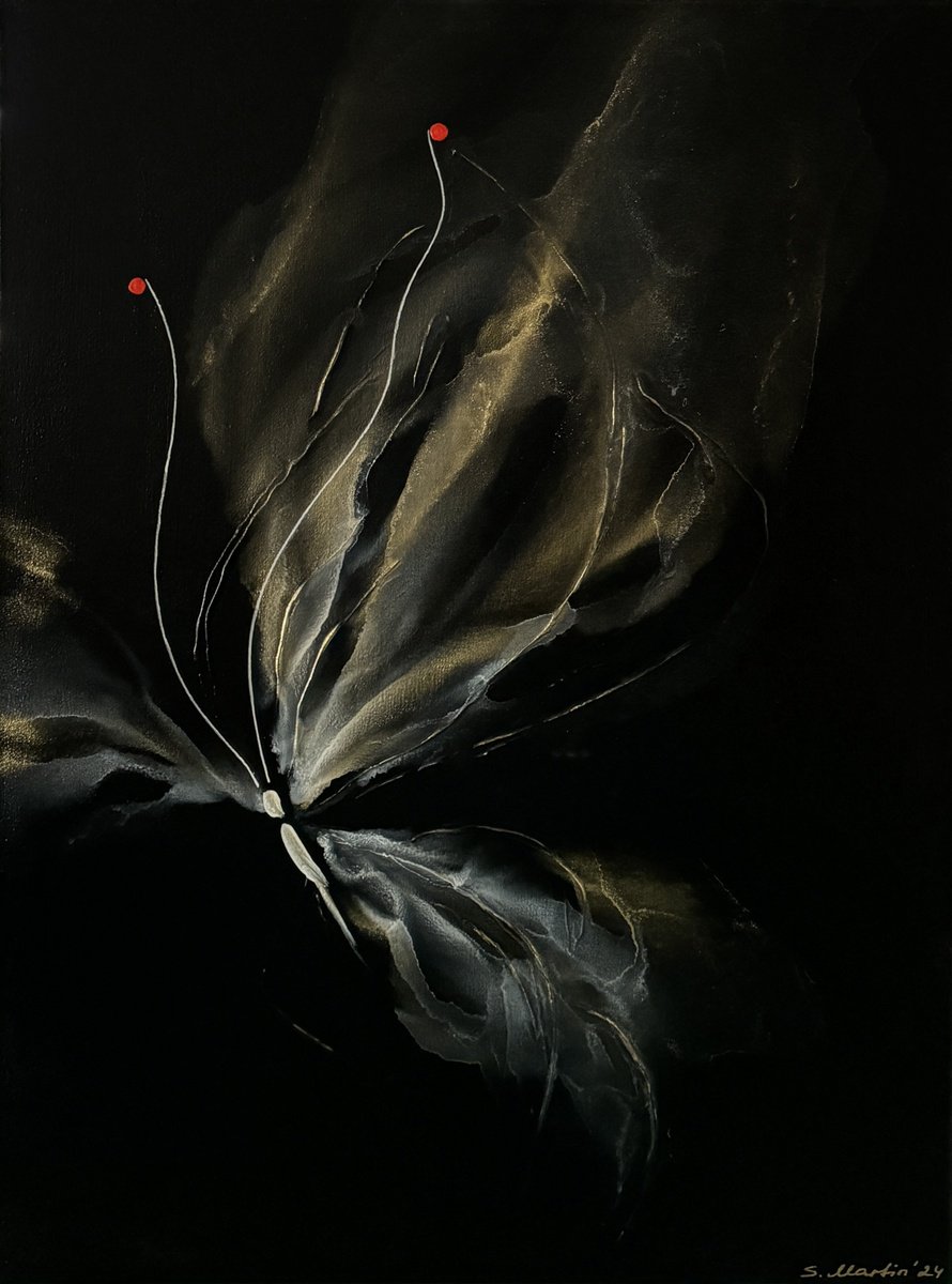 Abstract Animal Painting By Svetlana Martin, 24 X 31", Joy-Ii, Original Artwork