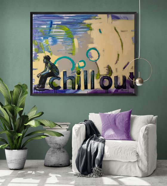 Big painting - "Chill out" - Urban Art - Relax - Summer - Street - City