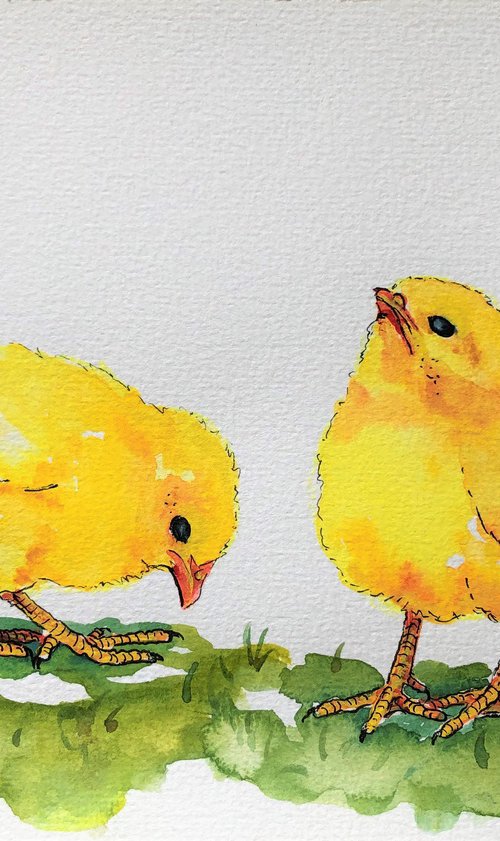 Easter chickens by Lena Smirnova