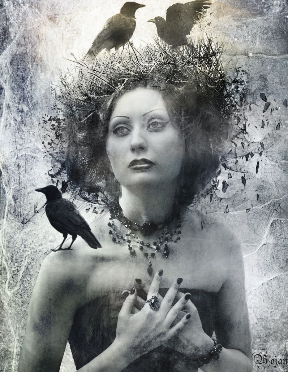 Illustrative Portrait Photograph By Bojan Jevtic, 28 X 36, One Day I