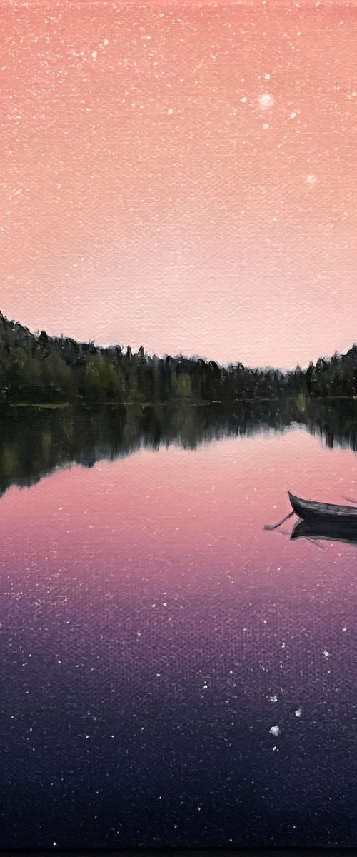 Serene Lake. Landscape by Alla Kallass