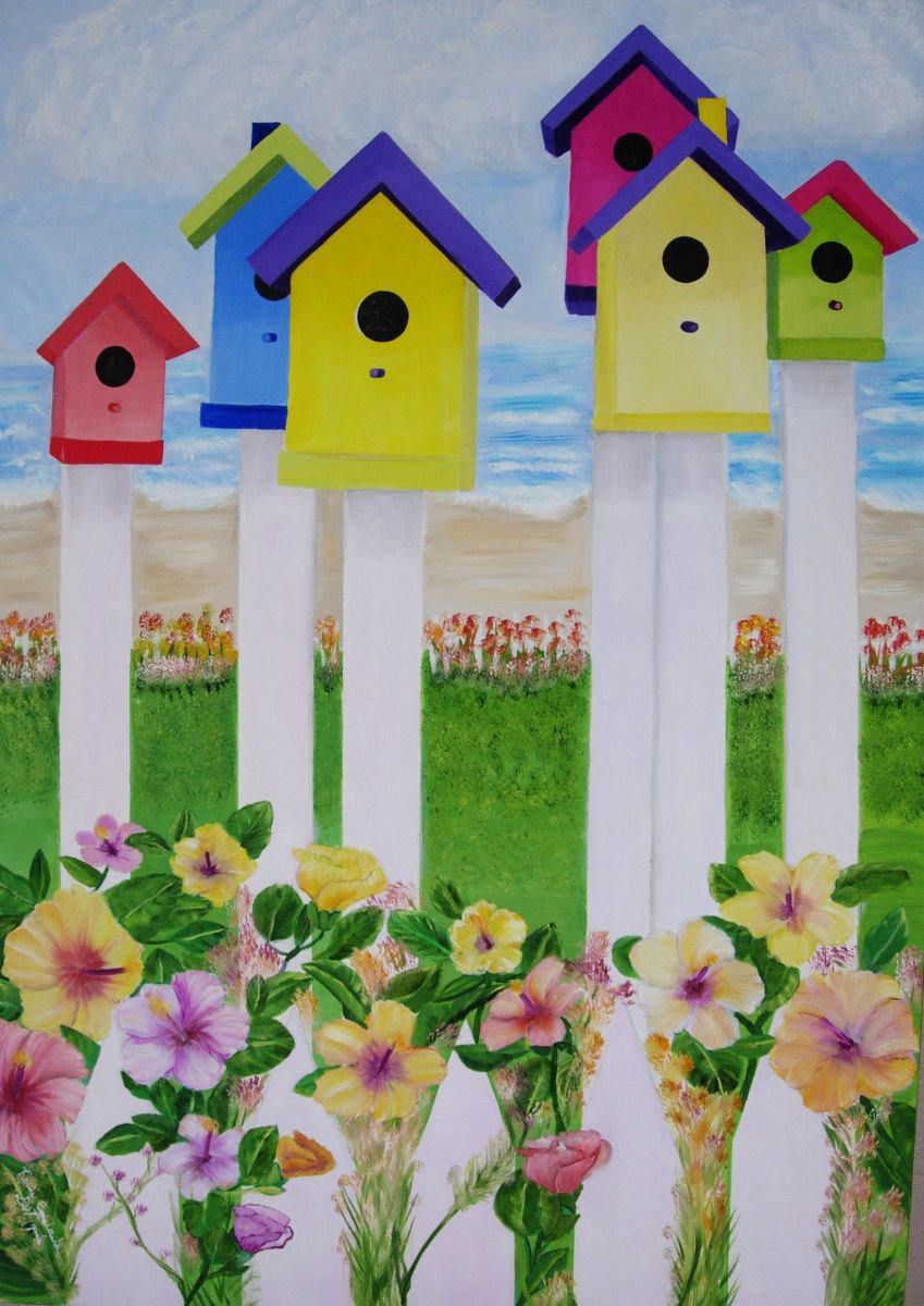 Birdhouses by Renee DiNapoli