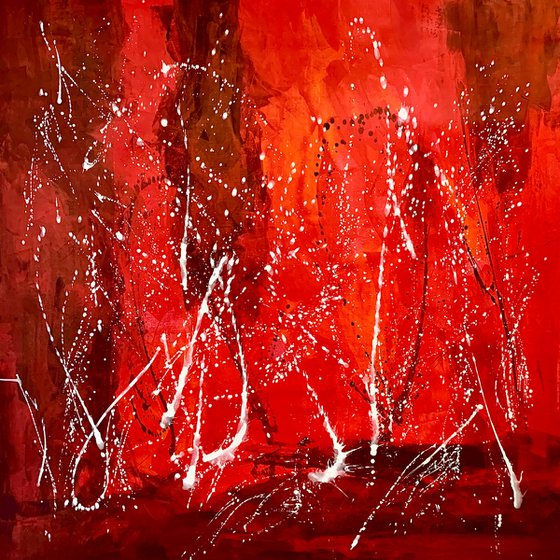 Reserved Red abstract 4124