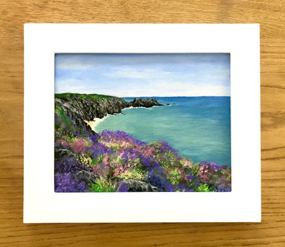 Cornwall Cliffs - Mini Painting