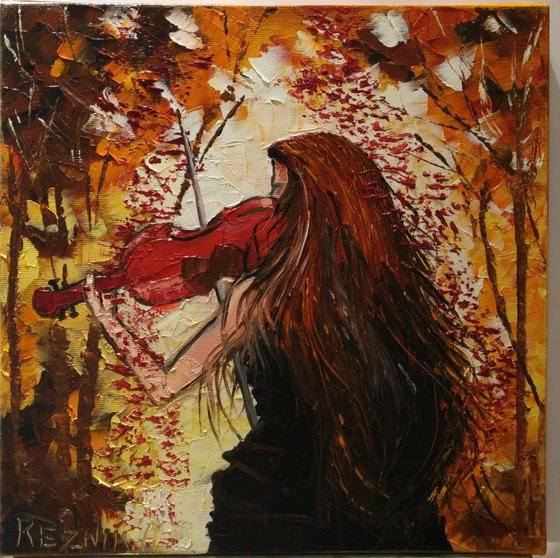 Lady with violin