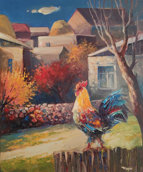 Rural life  50x60cm, oil/canvas ready to hang by Hayk Miqayelyan