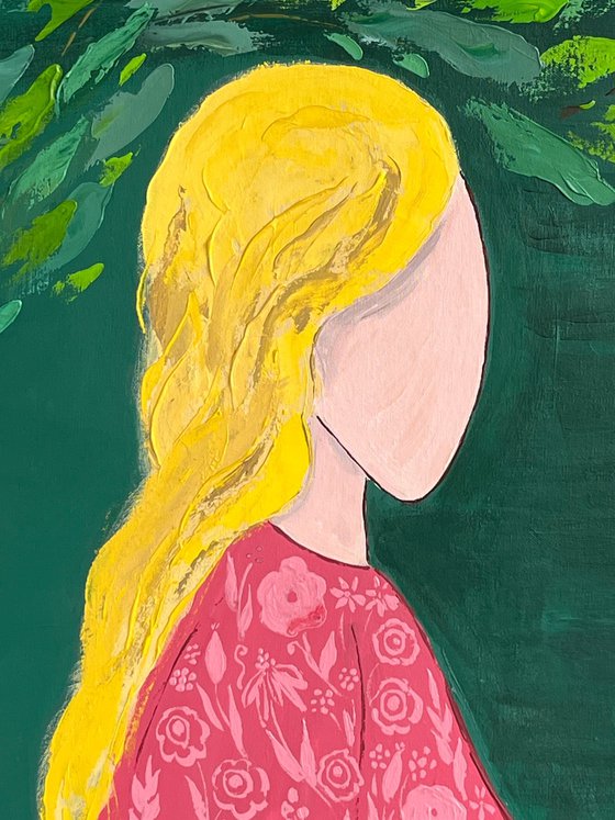 Mother Daughter Original Painting