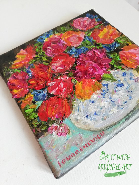 Garden Flowers in Vase