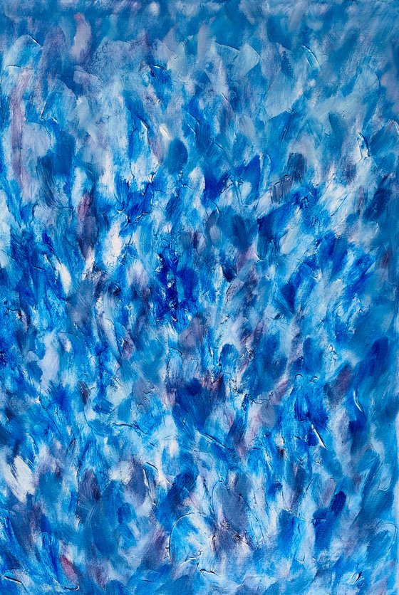 Cobalt Blue, Abstract Painting