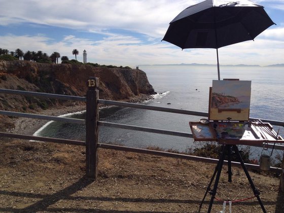 Point Vicente Lighthouse plein air