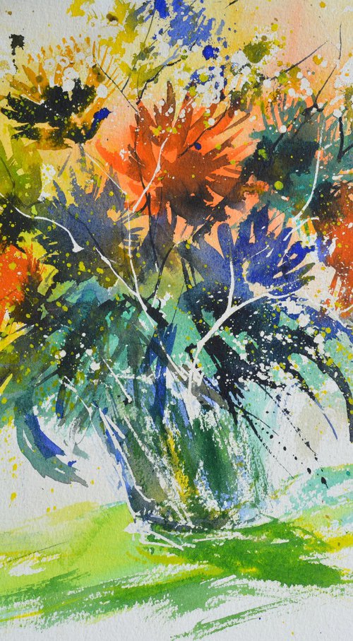 Still life-watercolor by Pol Henry Ledent