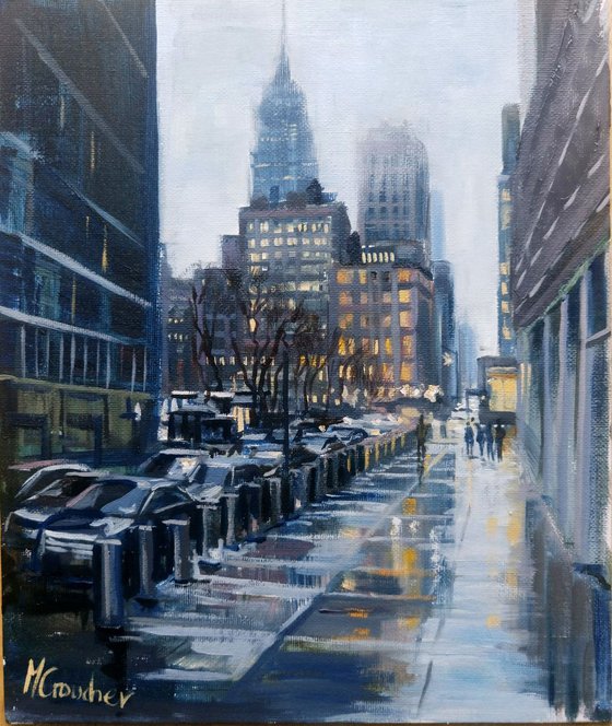 New York wet streets