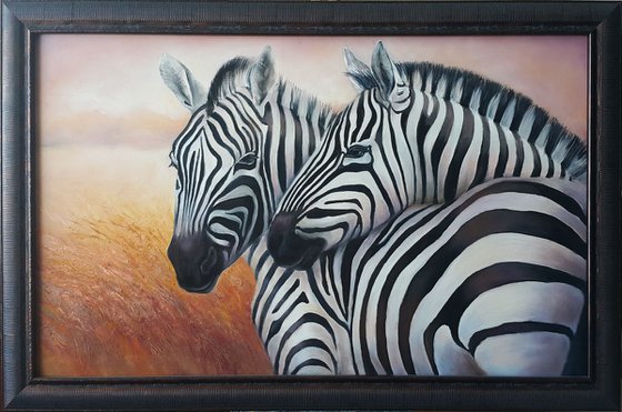 Zebras (80x50cm)
