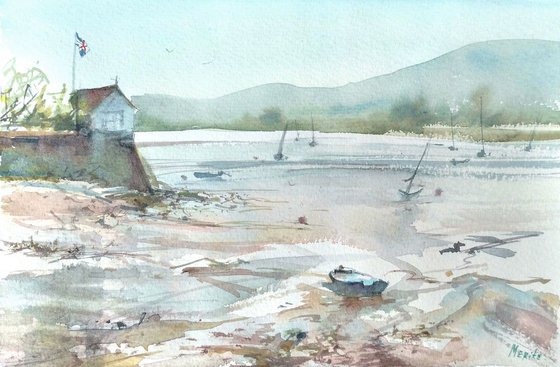 A low tide in Topsham