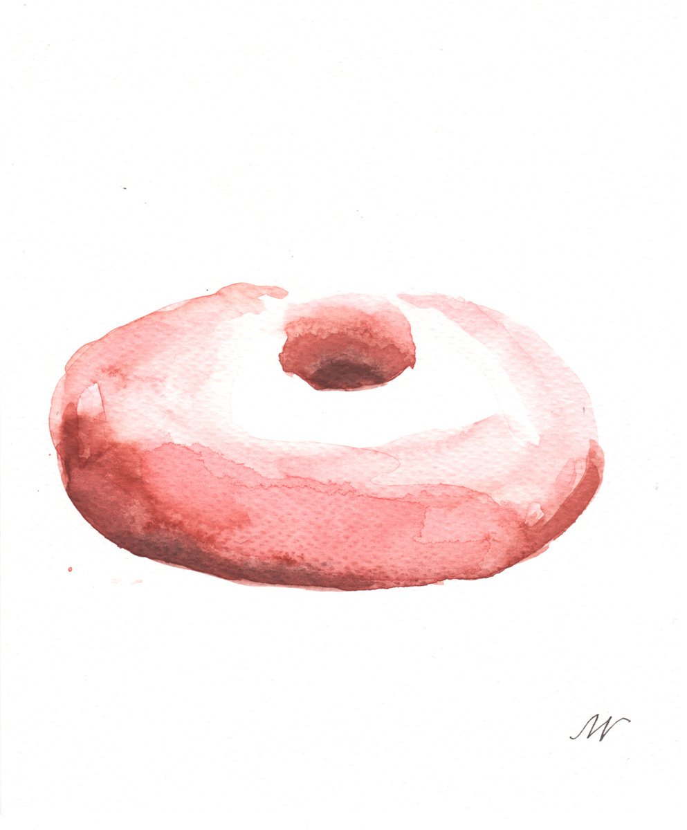 Pink donut. by Mag Verkhovets