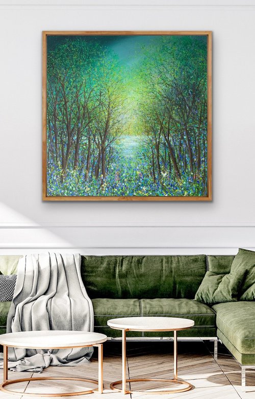 Cumbrian Woodland Waterside by Jan Rogers