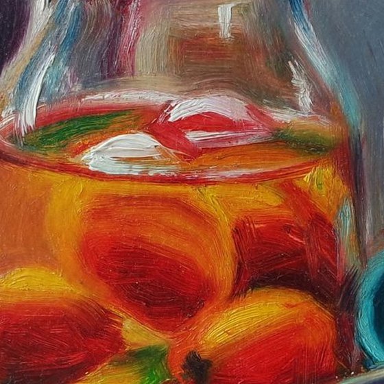 ’A TOMATO-JAR’ – Small Oil Painting on Panel