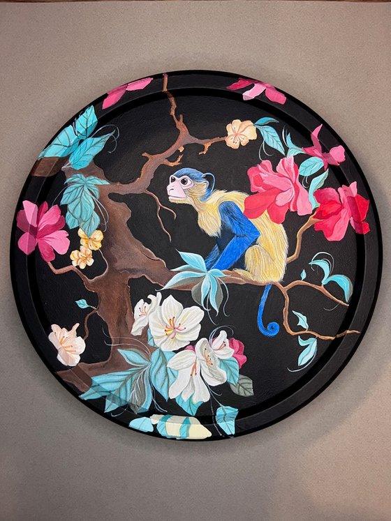 "A painting in the Chinoiserie style"