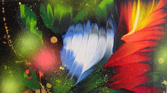 "Night Flowers" LARGE painting