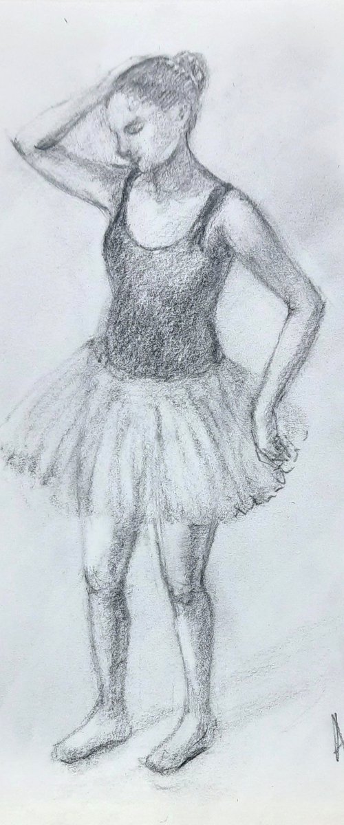 Ballerina Sketch 6 by Asha Shenoy