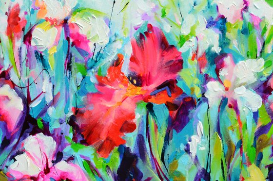 Colorful Iris Garden