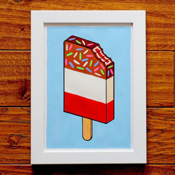 Fab Lolly - Pop Art Painting On A4 Paper (Unframed)