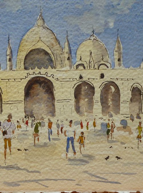 St. Mark's Square Venice by Maire Flanagan