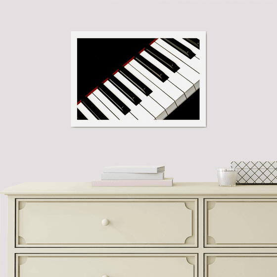 Piano Keys. Limited Edition 1/50 15x10 inch Photographic Print