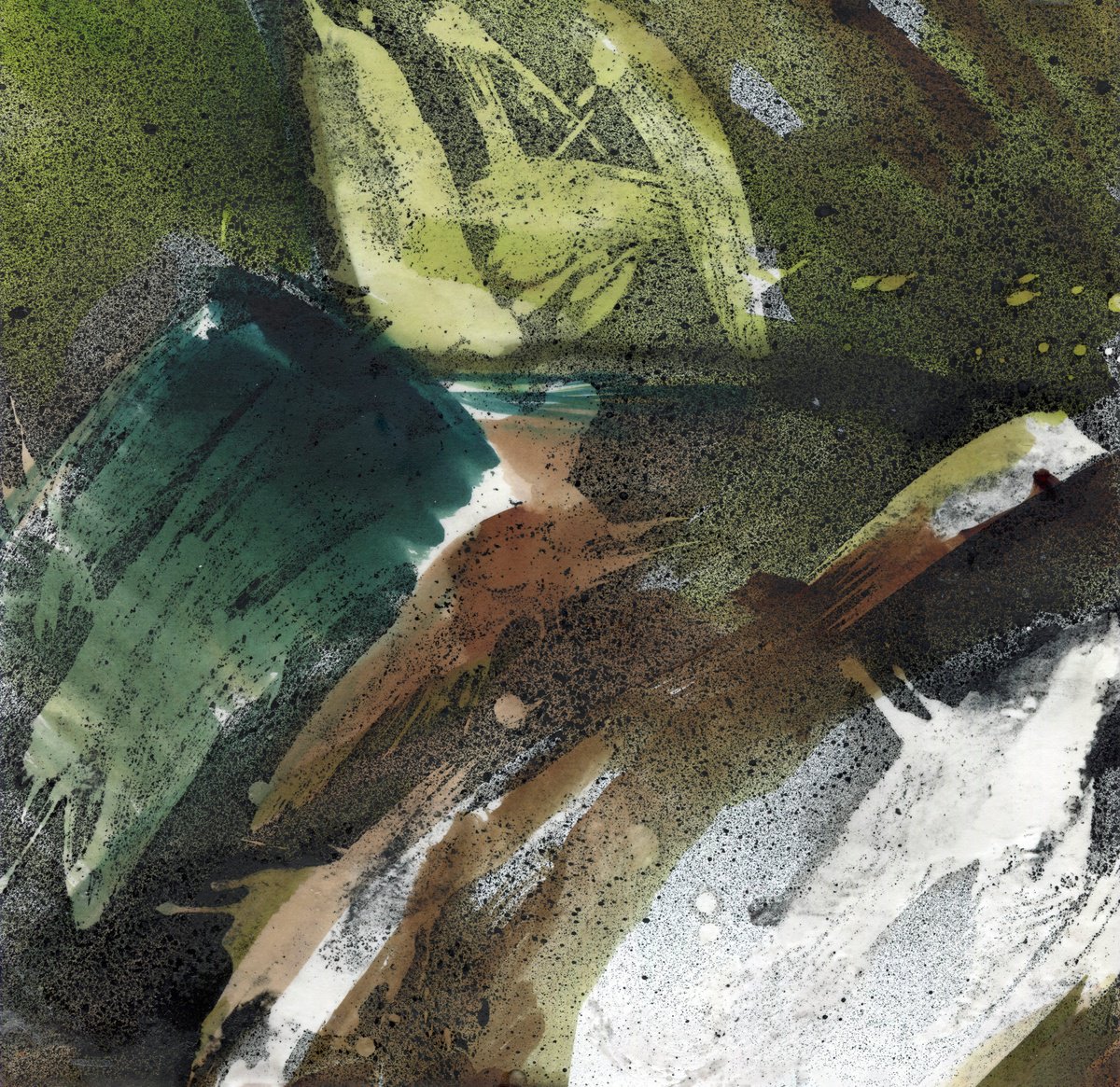 CATCHMENT SERIES - GREY FOSSE 9 by Elizabeth Anne Fox