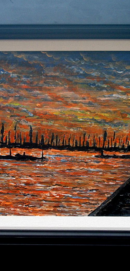 Hamble Sunset by Paul J Best