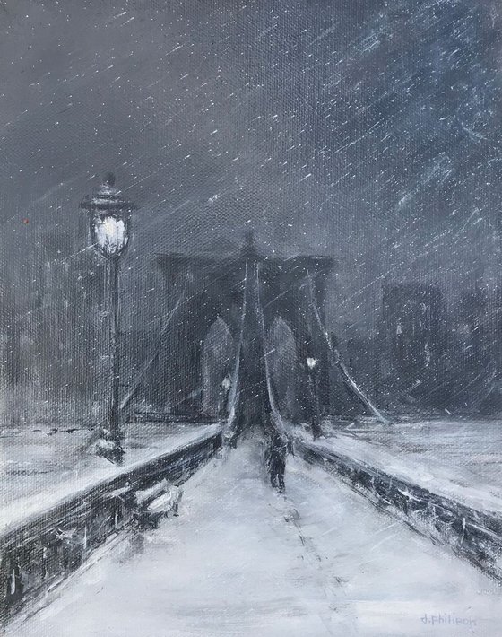 Brooklyn Bridge - Cold Night