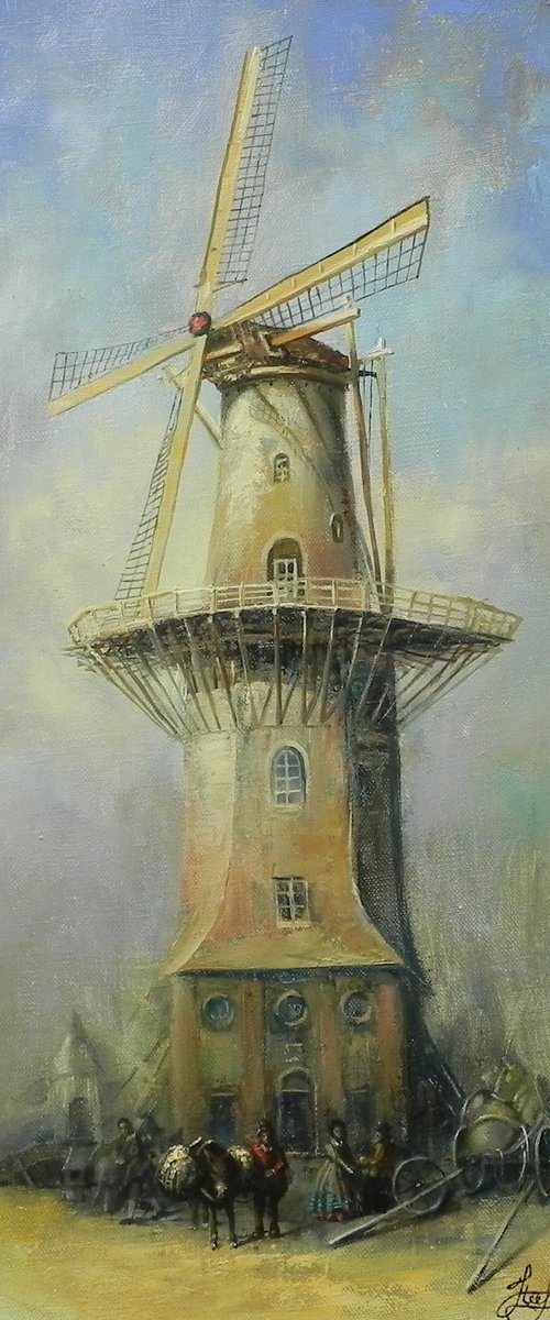 "Windmill" - Original art by Yurii Novikov