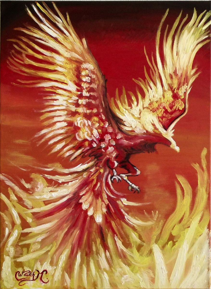 AVE PHOENIX Oil painting by Wadih Maalouf | Artfinder