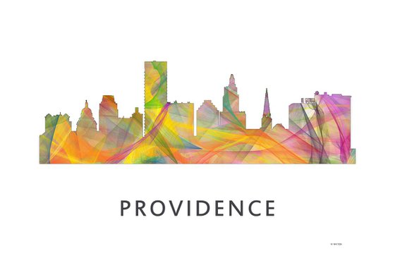 Providence Rhode Island Skyline WB1