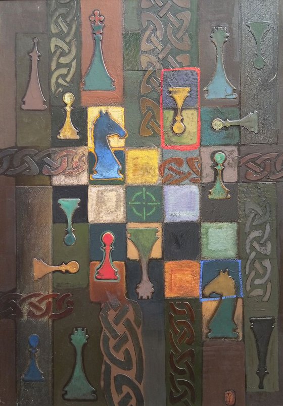 Game combination(50x70cm oil painting ready to hang)