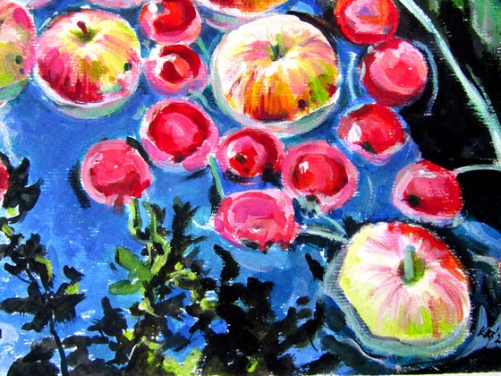 Autumn mood with apples