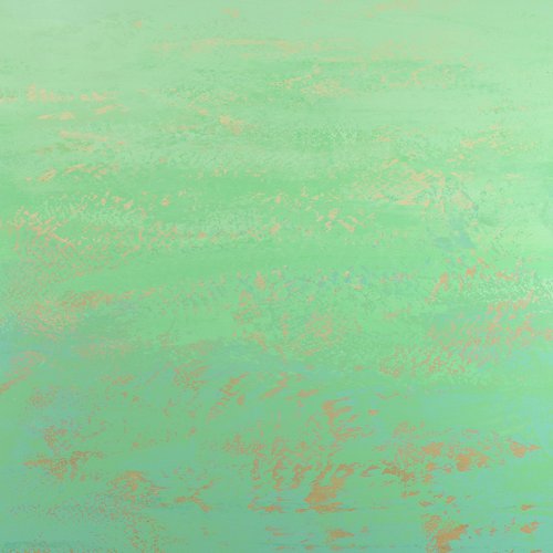 Spring Mint - Modern Abstract Expressionist Large Painting by Suzanne Vaughan
