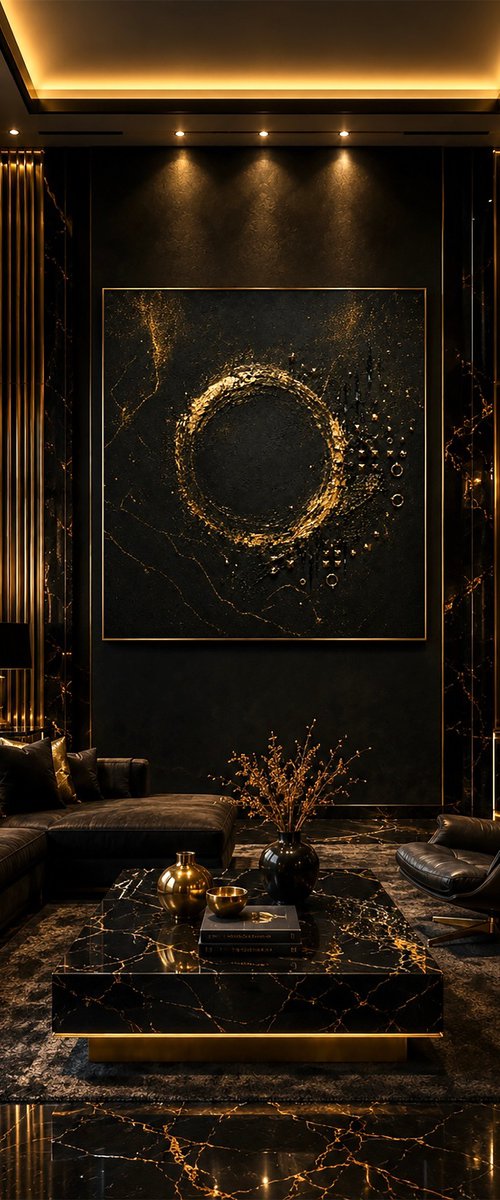 BDSM Abstract in Gold by Indie Ru