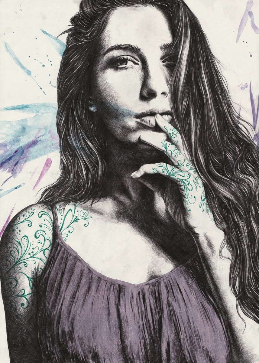Expressive Pencil Drawing , Believe In Nothing By Marco Paludet, 20 X 28, Artwork For Sale On Artfinder
