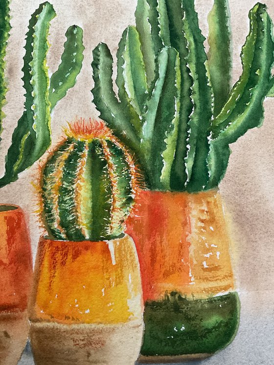 Three prickly friends